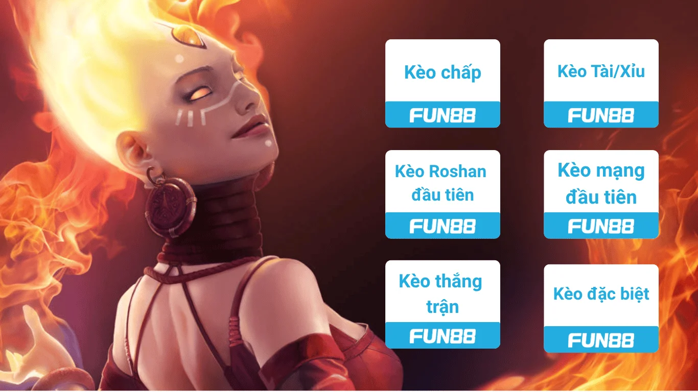 Các loại kèo phổ biến khi chơi cá cược DOTA 2