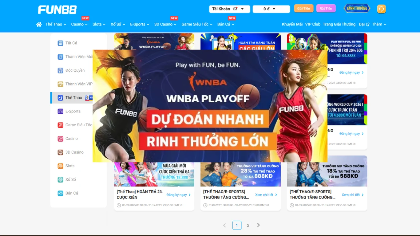 Khuyến mãi wnba playoff