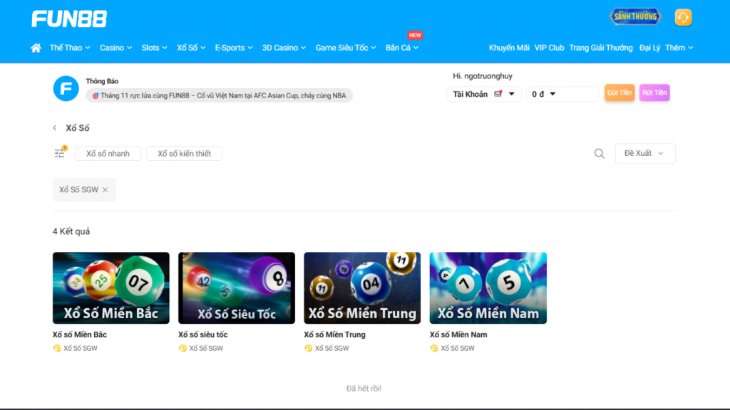 Tổng quan thông tin trò chơi xổ số 3 miền